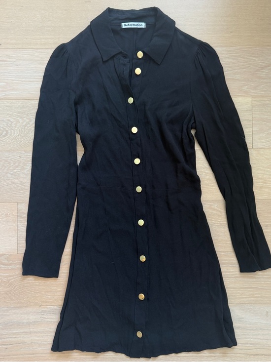 Reformation Hugh Dress in black size 4 - Picture 2 of 7